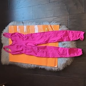 Nwot! Free People movement good karma onesie fuschia pink